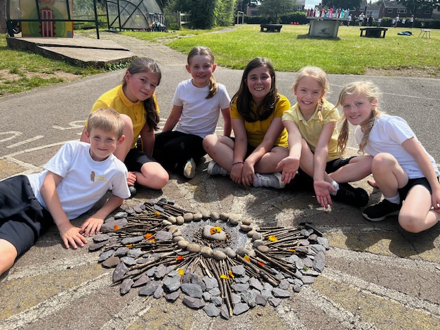 Outdoor artwork by Merlins and Ospreys: inspired by local artist, James Brunt.
