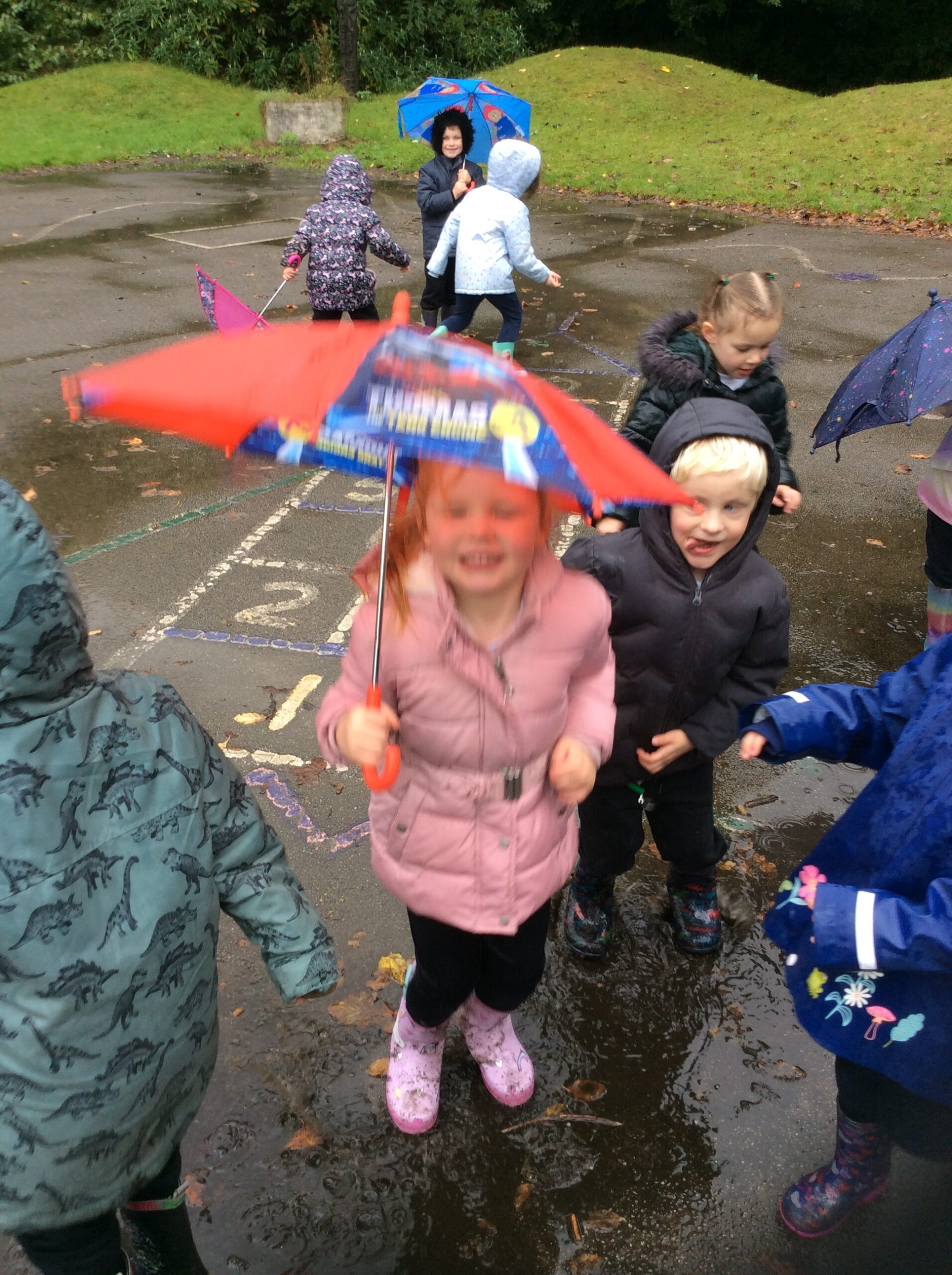 We just love the rain!